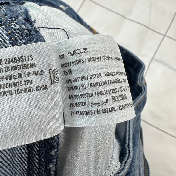 Abercrombie & Fitch Jeans Womens 28 Blue Mom High Rise Straight Leg Denim Medium - Picture 4 of 11